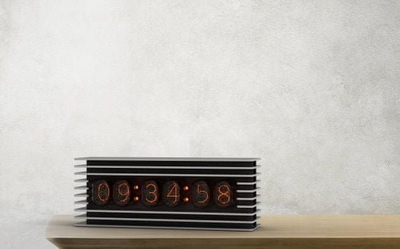 Orë tavoline Noyce Joyce Nixie Clock KIT, 6 tuba IN-12, Bluetooth, e zezë