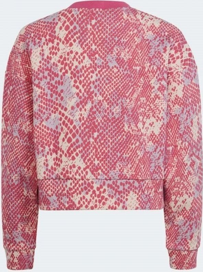 Bluzë Adidas FI Allover Print SWT Jr HR5828, për fëmijë, me print total, rozë