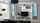 Komodë TV Chest Bed Meble Soho 180, MDF dhe panel i laminuar, e bardhë gri me shkëlqim