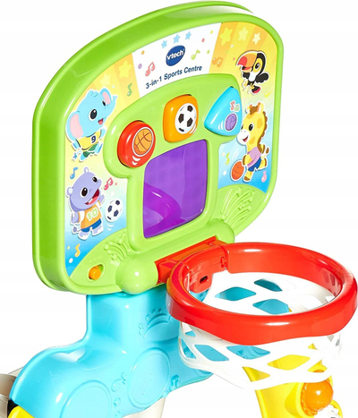 Lodër sportive VTech 3‑në‑1 Sports Centre, elektronike, me drita edhe zëra, shumëngjyrëshe