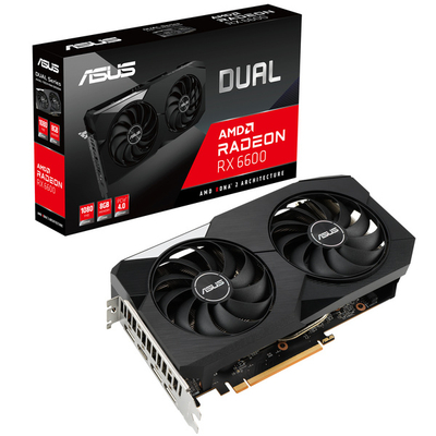 Kartelë grafike ASUS AMD Radeon RX 6600 Dual, 8GB GDDR6