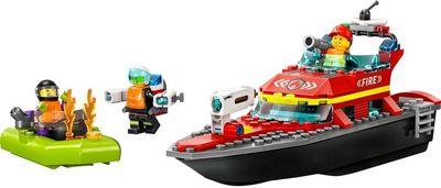 Set LEGO® City 60373 Fire Rescue Boat and Boat, 144 pjesë