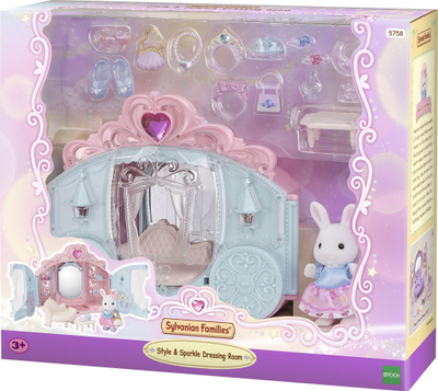 Set lodrash Sylvanian Families 5758 Stylish and Shiny Children’s Room, playset për shtëpi kukullash, shumëaksesorësh