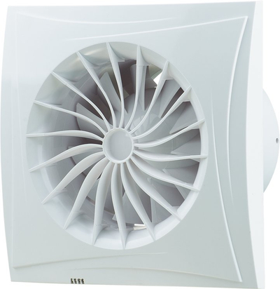 Ventilator aksial Blauberg Sileo Design, 375 m³/h, montim mur ose tavan, i bardhë