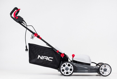 Kositëse elektrike NAC LE18-46-SI-G, 1800W, gjerësi kositje 46 cm, gri e bardhë