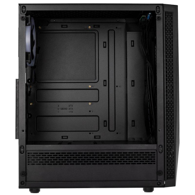 Kasa kompjuteri Kolink Void RGB Midi Tower, me dritare, e zezë