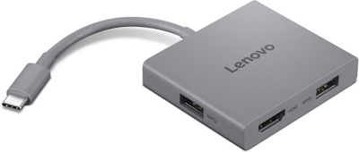 HUB Lenovo USB C 4 in 1 Travel Hub Gen2, HDMI 4K, 2x USB A, gri