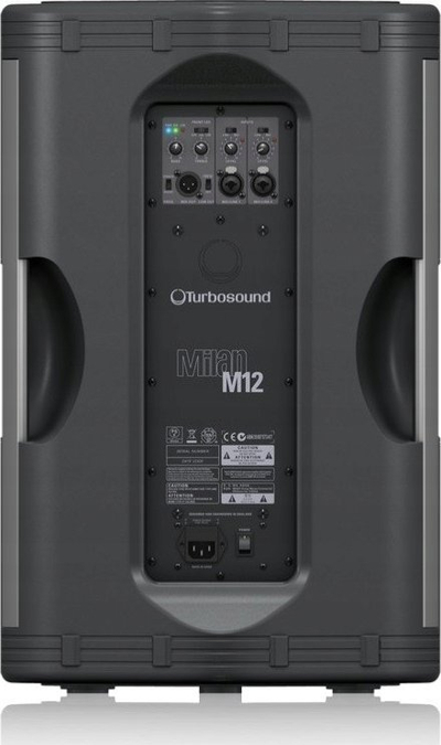 Boxe aktive Turbosound Milan M12, 12", 1100W, e zezë