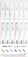 Flamastera Toma Fineliner 2 Lines, 6 ngjyra