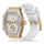 Orë për femra Ice Watch ICE Boliday White Gold 022871, e bardhë