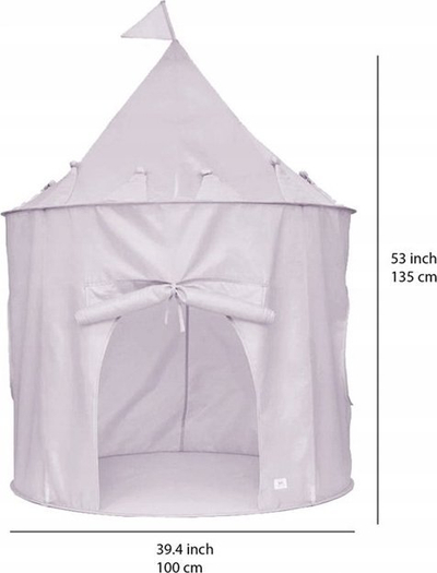 Çadër lojrash për kalamaj 3 Sprouts, si kala, 135cm, material i riciklum, lejla