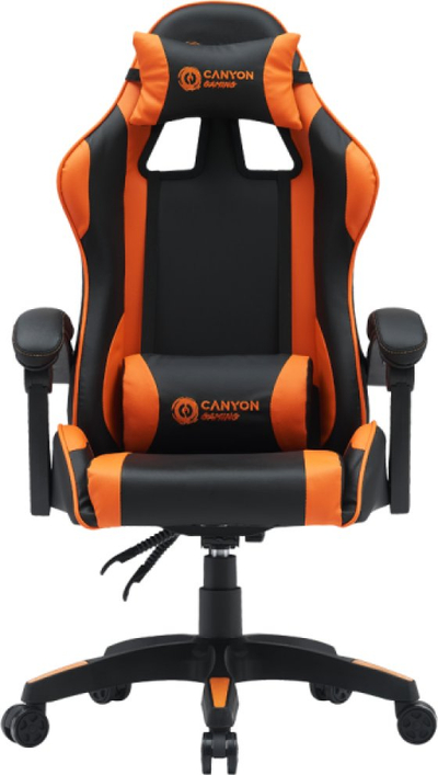Karrige gaming Canyon CNE-SGCH2, deri 120 kg, shpinore e rregullueshme, e zezë portokalli