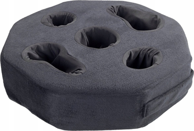 Tabaka divani Maximex Tray, jastëk shkumë që s’rrëshqet, 4 vende për gota, e zezë