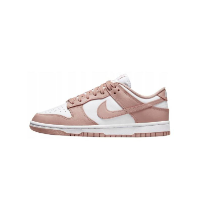 Патики Nike Dunk Low Rose Whisper, кожа, жени, беж и бела