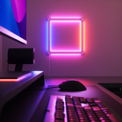 Set ndriçimi Nanoleaf Lines Squared Starter 4 Pack