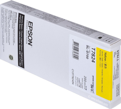 Kartutsh bojë Epson T7824, 200ml, e verdhë