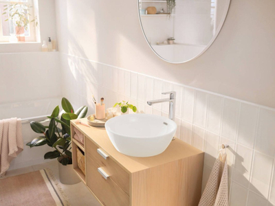 Rubinet lavamani Hansgrohe Rebris S, i naltë, pa kapak shkarkimi, krom