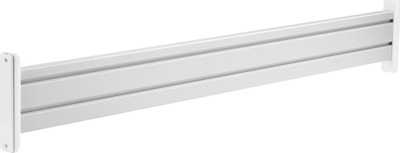 Panel Slatwall InLine 23181B, 1000 mm, alumini me plastike, gri