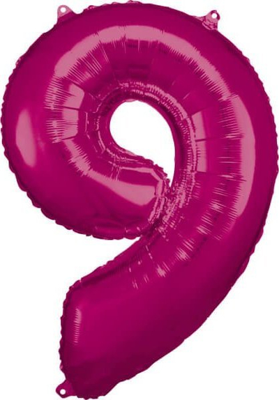 Balonë foli Riethmüller numri 9, e madhe, rozë