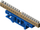 Shirit terminali Elektro-Plast LZ-18/N, 18 pole, për shinë TH35, blu