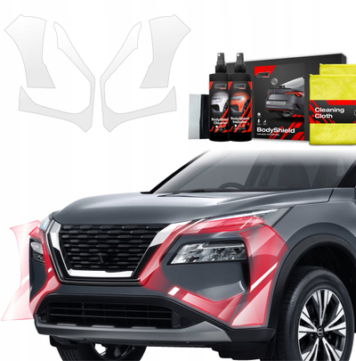 Set mbrojtës tamponi PPF 4in1 për Nissan X-Trail Facelift 2024–2025, transparent