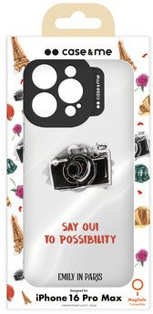 Mbulesë telefoni Caseme për iPhone 16 Pro Max, TPU PC, gri e zezë