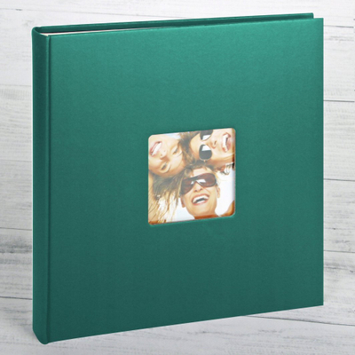 Album fotografik Walther Fun SK110K, 33 x 33.5 cm, vetëngjitës, jeshil