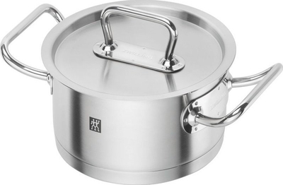Tigan i ulët me kapak Zwilling Pro S, 1.5L, çelik inoks, argjent