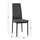 Set Tavolinë + 4 karrige Lady Grey HM11027.10, gri/ zezë