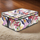 Kuti organizuese Vigar Floral Beauty Large, me kapak, me dorezë, shumëngjyrëshe