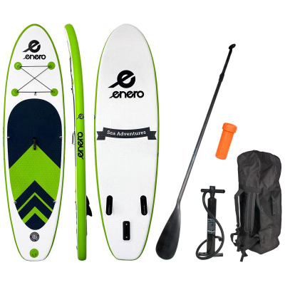 Dërrasë SUP nafllabile Enero Sea Adventures, 275x76x10 cm, mban deri 85 kg, jeshile