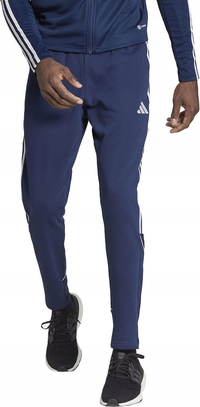 Pantallona dres Adidas Tiro 23 League Sweat, për meshkuj, pambuk poliester, blu navy