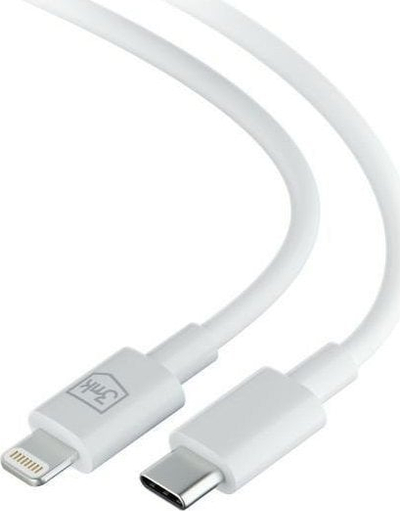 Kabllo USB 3MK Hyper, USB C me Lightning, 1.2m, e bardhë