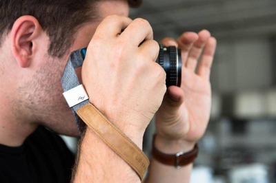 Rrip dore për aparat Peak Design Cuff, i rregullueshëm, gri Ash