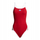 Kostum banje njëpjesësh për goca Arena Icons Super Fly Solid, MaxLife Eco, UV 50+, i kuq