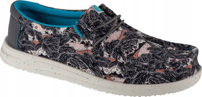 Këpucë për burra Hey Dude Wally H2O Tropical M 40702-0HI, slip-on, të zeza