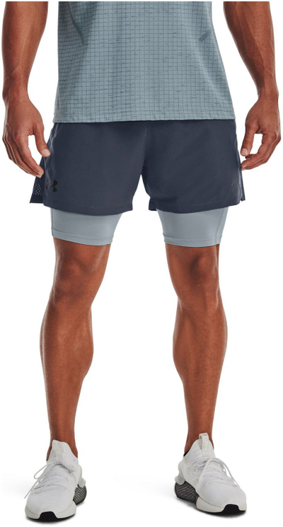 Спортски шорцеви Under Armour Vanish Woven 2in1 Vent STS, за мажи, проветлив материјал, сина боја