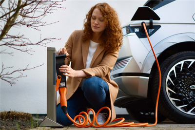Kabllo karikimi Lapp Mobility Type 2, vetërrotulluese, 22kW, 3m, portokalli