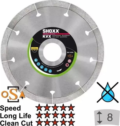 Disk diamanti Samedia SH OXX KVX, 125mm, 22mm, gri