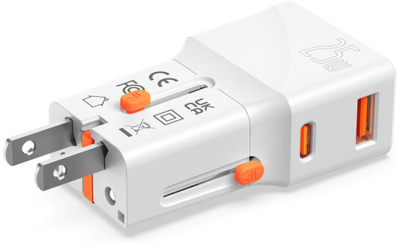 Përshtatës udhëtimi 4smarts Nomad Pocket, 25W, universal, i bardhë