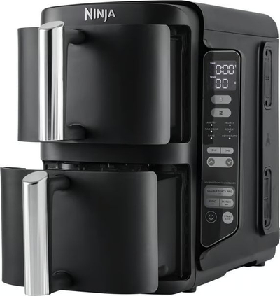 Fritezë me ajër Ninja Double Stack SL300EU, 7.6L, 2 sirtarë, e zezë