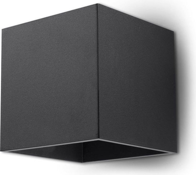 Llambë muri Sollux Quad, 1x40W, e zezë (SL.0057)