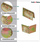 Hingë ndërtimi Kotarbau, çelik i galvanizuar në ari, 100x150mm, e artë