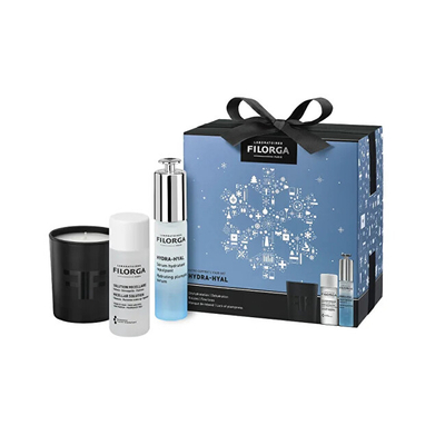 Set për kujdesin e lëkurës Filorga Hydra-Hyal, Ujë micellar 50 ml + Serum hidratues 30 ml + Qiri aromatik