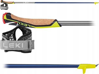 Shkopinj nordic walking LEKI Speed Pacer Lite, fibra karboni, 100 cm, gri