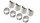 X pipe shkarkimi universale, 2.35" 60mm, çelik inox