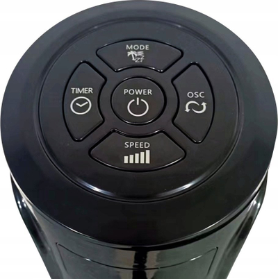 Ventilator kullë Klausberg KB 7720, 55W, me ekran digjital e telekomandë, ngjyrë e zezë