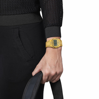 Orë dore për femra Tissot PRX Digital, e artë