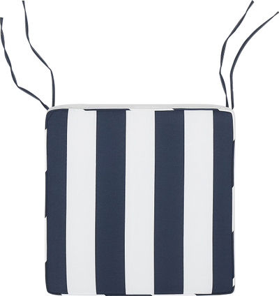 Set jastëkësh për karrige SASSARI, 8 copë, 46 x 46 cm, blu navy me vija