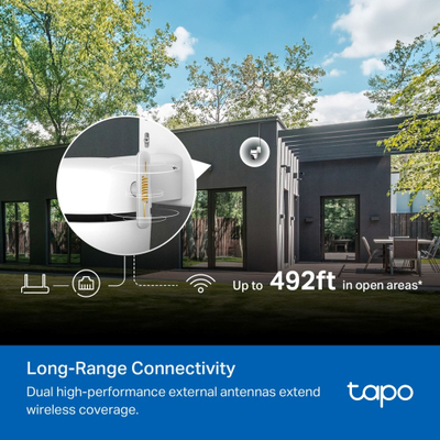 Камера за безбедност TP-Link Tapo C530WS, 3K 5MP, Wi‑Fi, бела